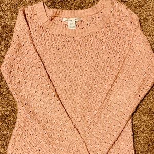 American Rag- pretty pink sweater size medium